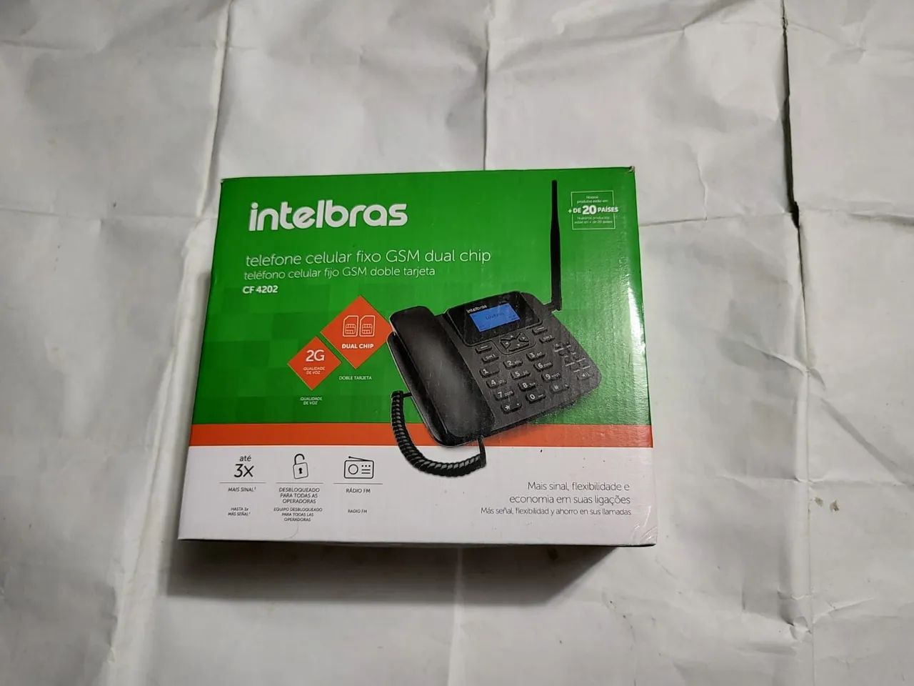 Telefone Celular Fixo GSM Dual Chip Intelbras CF 4202