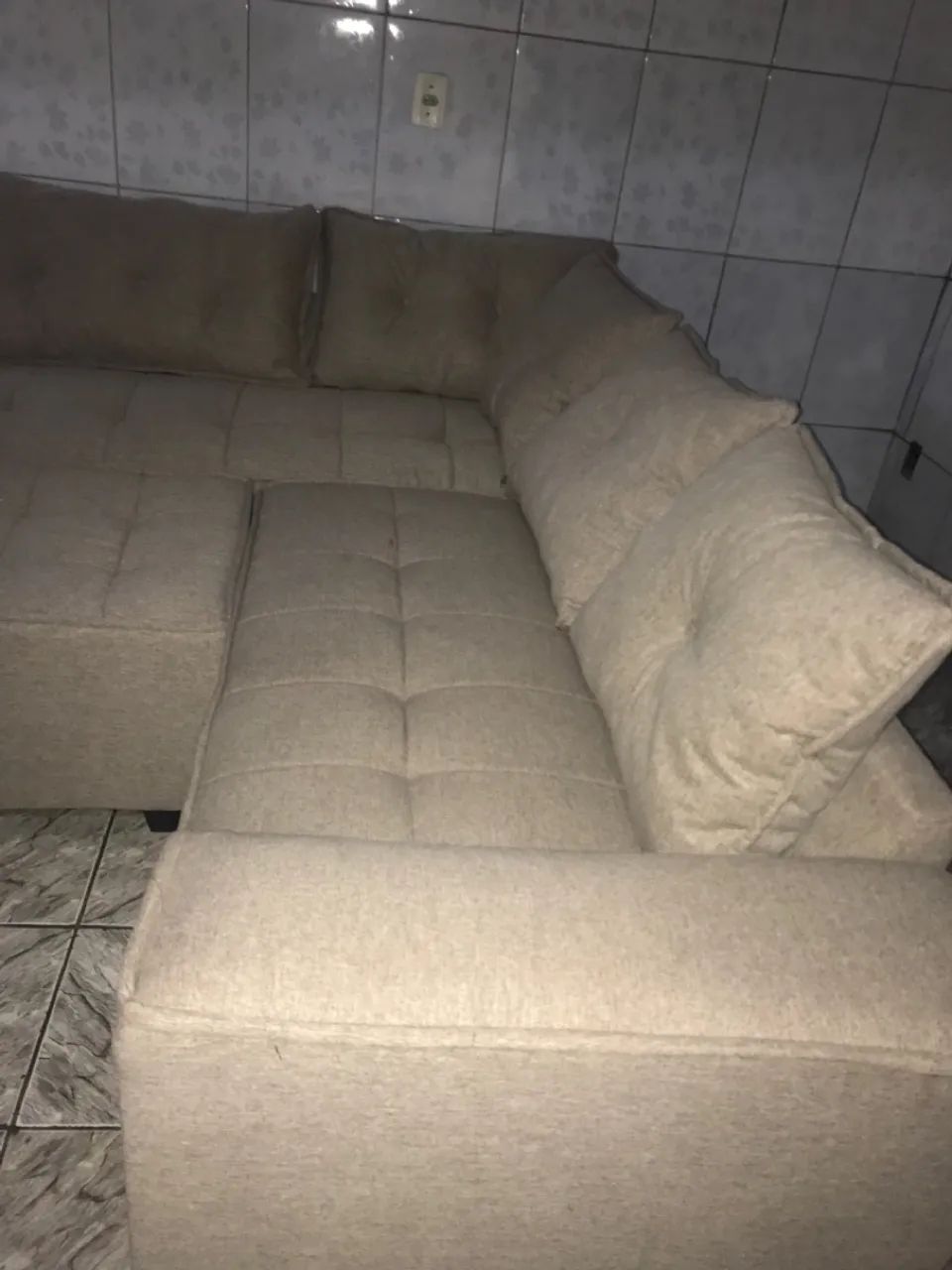 Reforma de sofá de suede para linho  - Foto 4