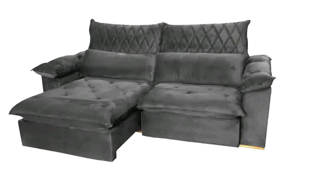 Sofá Retrátil e reclinavel arezzo 2,50m tt R98 - Foto 3