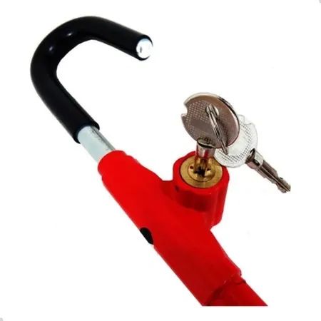 Trava Segurança Antifurto Volante Pedal Universal Chave Tetra wpp * - Foto 3