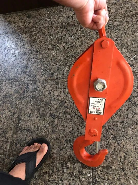 PATESCA( Talha Manual) 7X2 ROLDX 3,0 TON COM GANCHO E TRAVA WITAL
