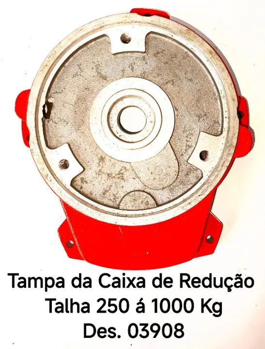 Tampa da Caixa de Redução p/ Talha Bambozzi 250 á 1000 Kg - Des.03908