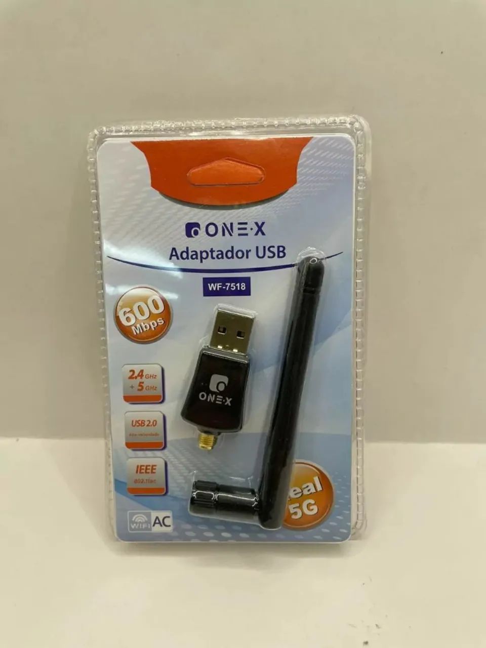 Adaptador Wi-Fi USB 600Mbps Real 5G 