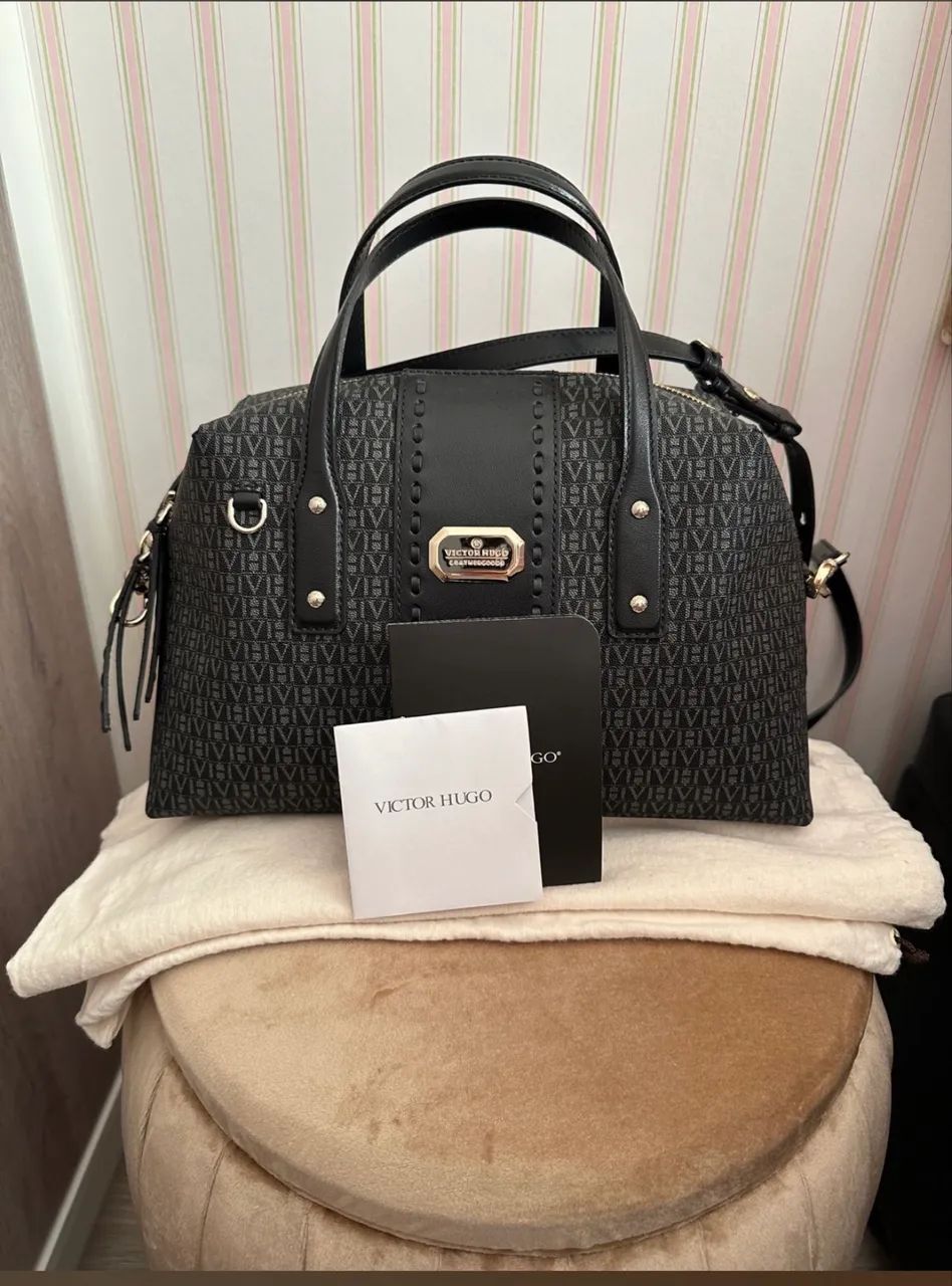 Bolsa Victor Hugo Fleur al Nero black