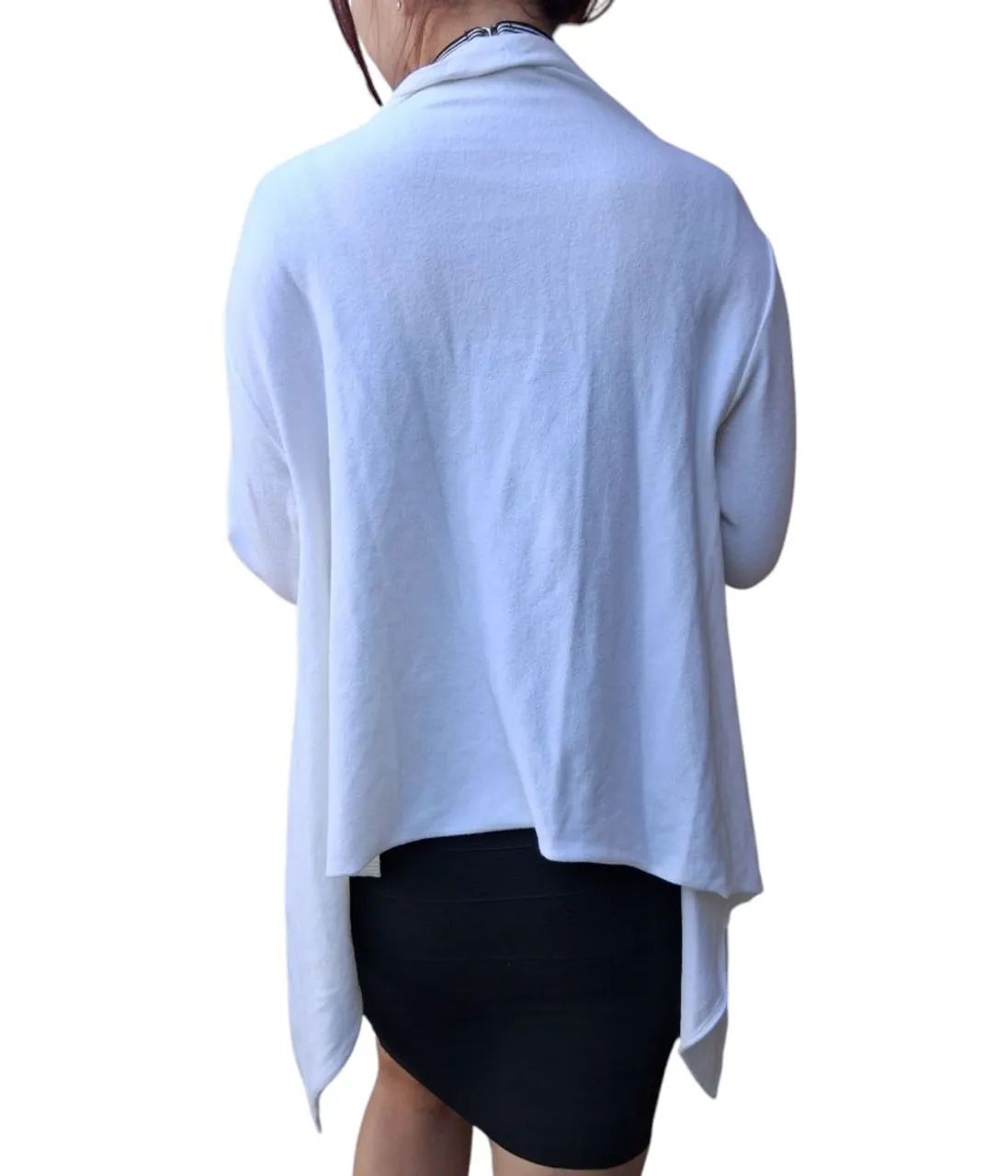 Cardigan branco feminino - Foto 2