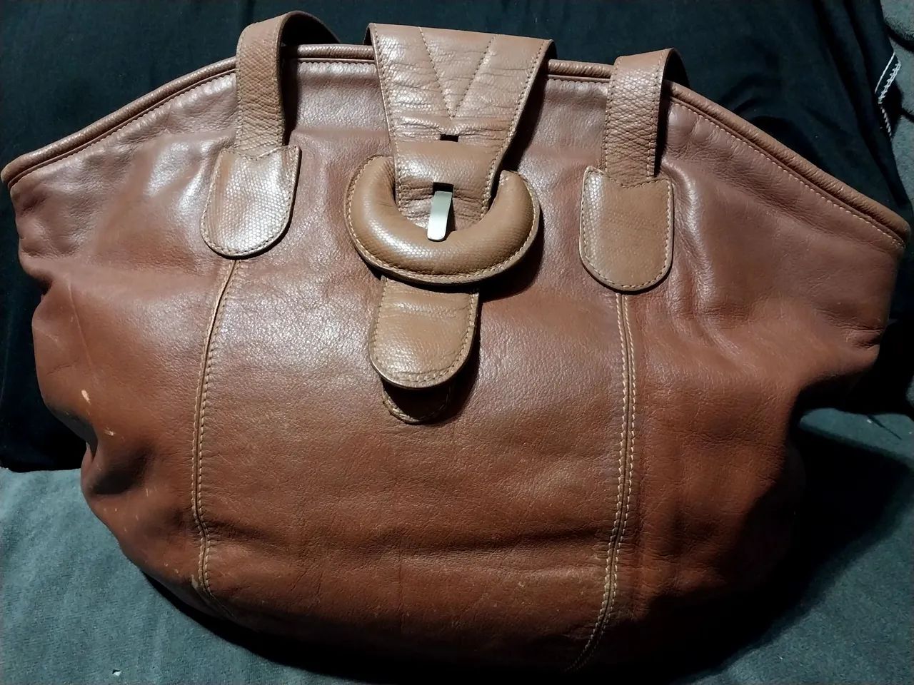 Bolsa de Couro Marrom 