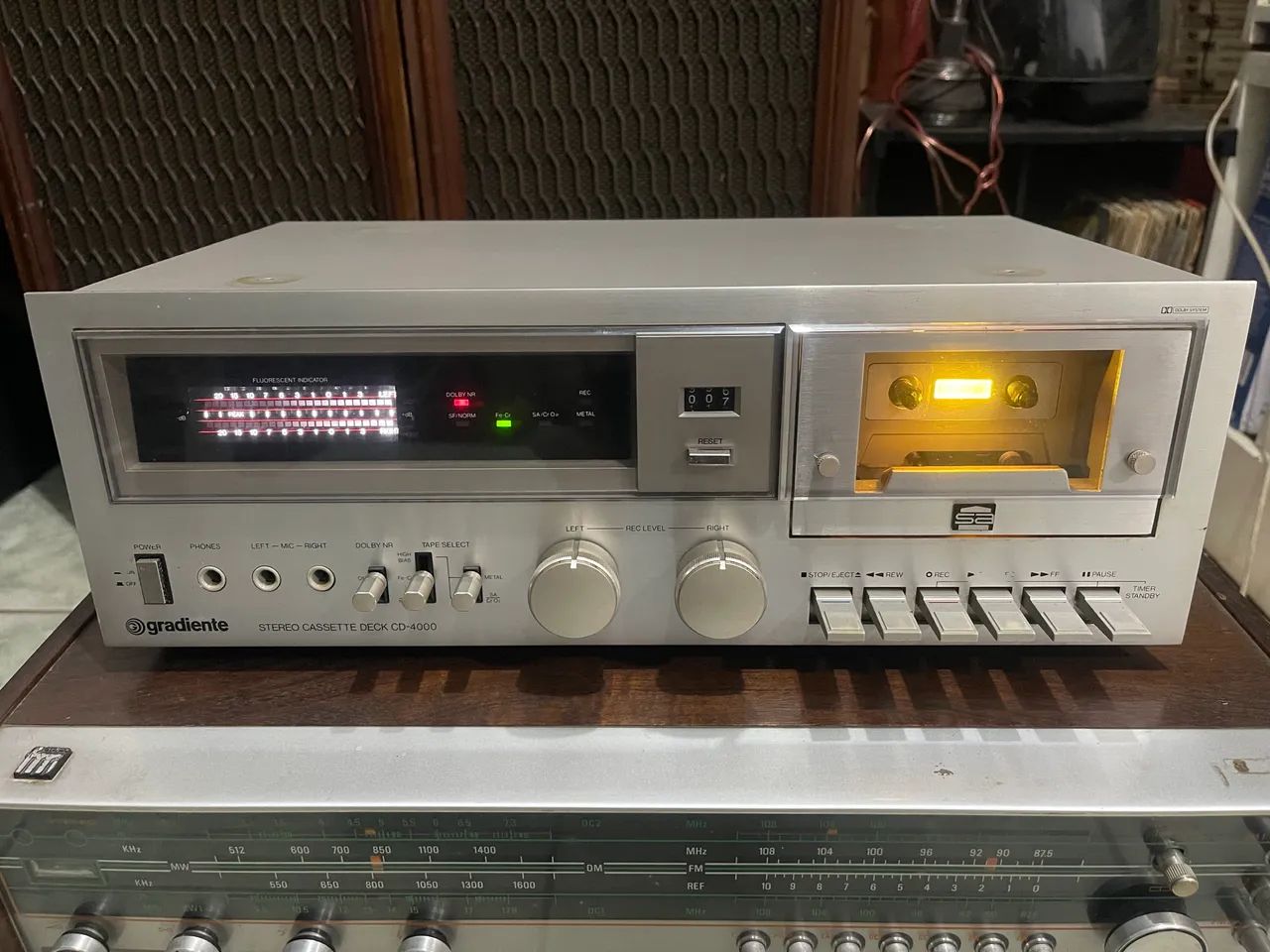 Tape deck gradiente cd 4000 funcionando 64728349785730120