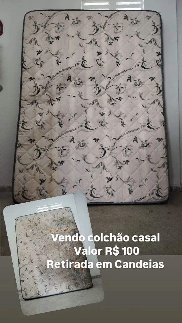 Vendo Colchão Casal espuma densa e alta.