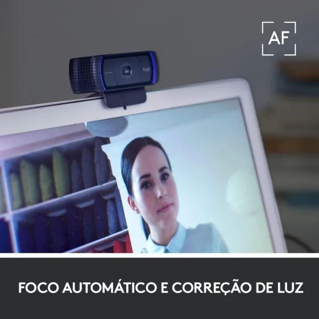 Webcam Full HD Logitech C920s com Microfone Embutido e Proteção de Privacidade - Foto 3