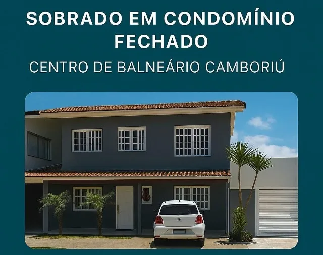 Sobrado 3 dorm em condomínio fechado - Centro de BC