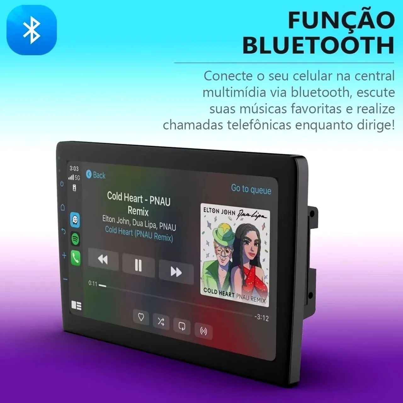 Tela de 7 polegadas para carro - Experiência multimídia incrível! - Foto 6