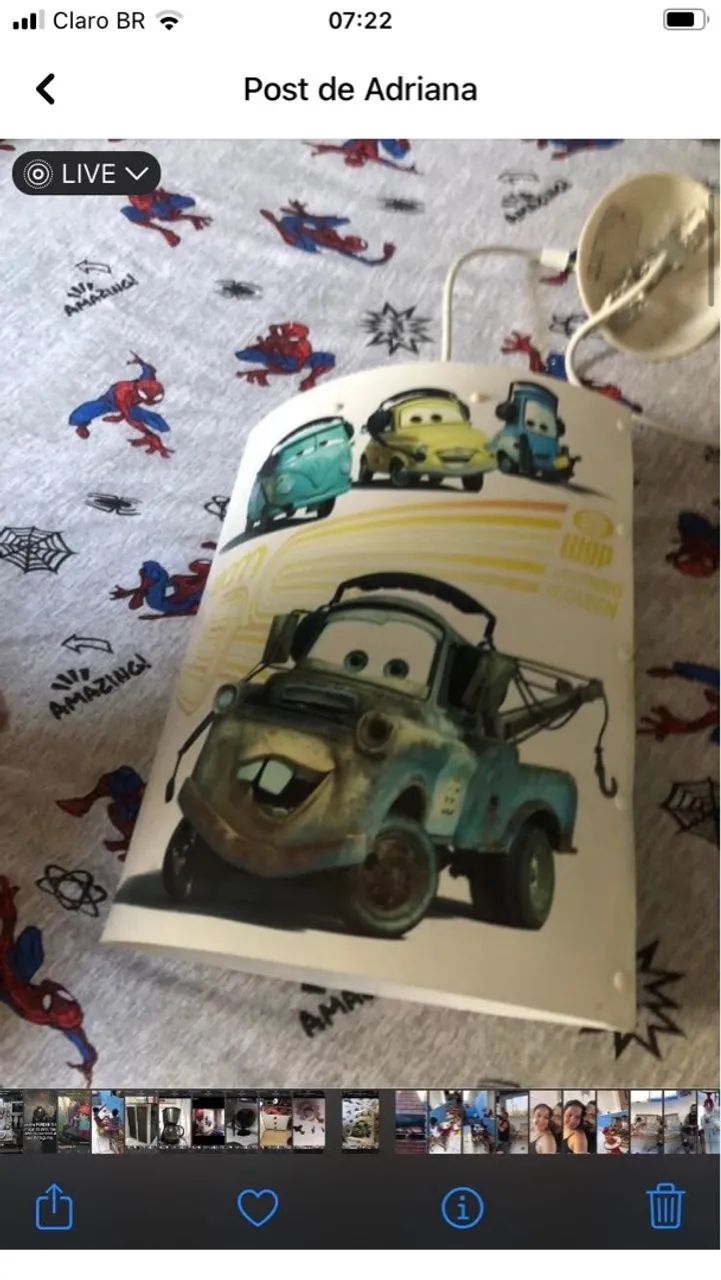 Luminária de teto em formato de flor com borboletas - Foto 2