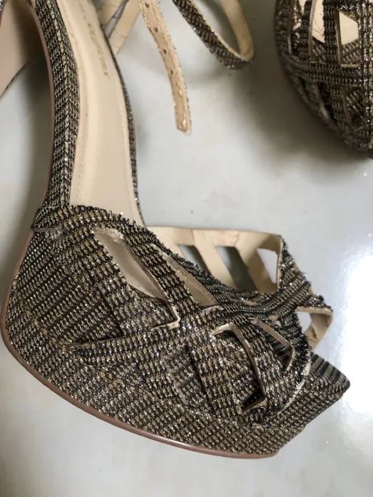 Sandálias Douradas Carmen Steffens - Foto 5