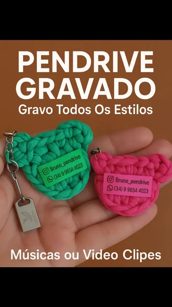 Pen Drive Personalizado com Músicas e Vídeos