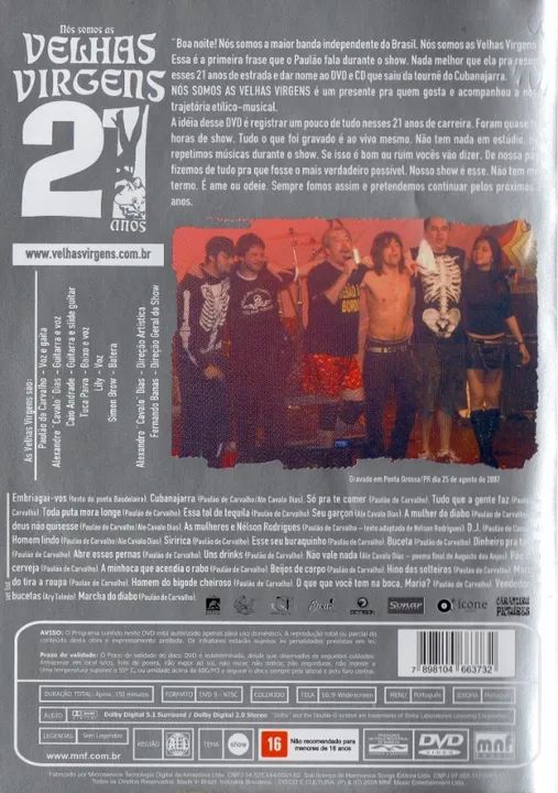 Dvd Nós Somos As Velhas Virgens - 21 Anos  - Foto 2
