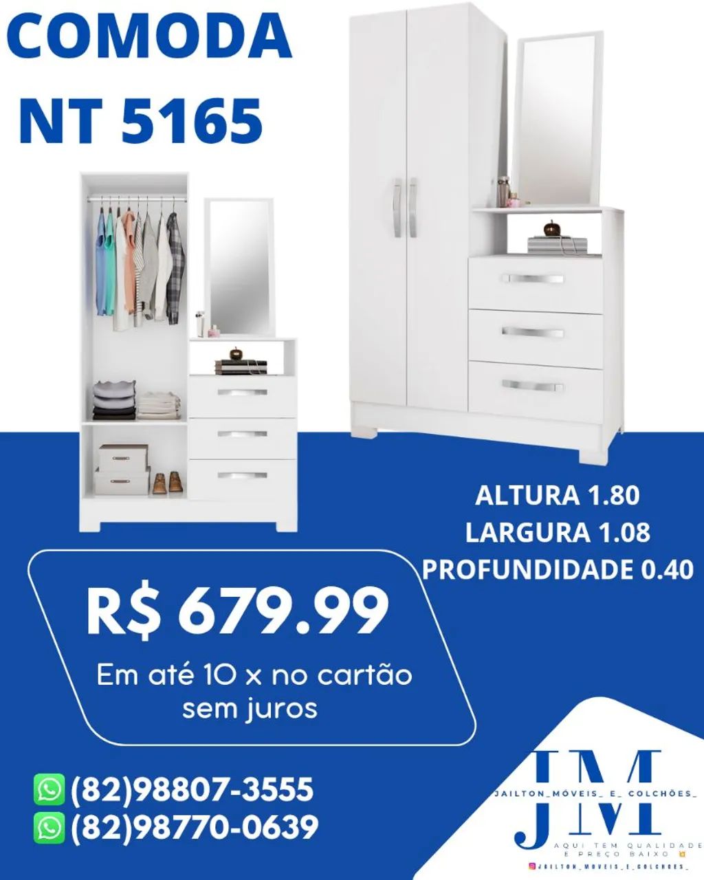 MEGA PROMOÇÃO COMODA NT 5165 NOTÁVEL 