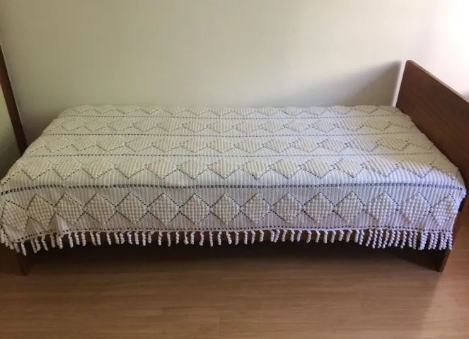 Colcha de solteiro em crochê