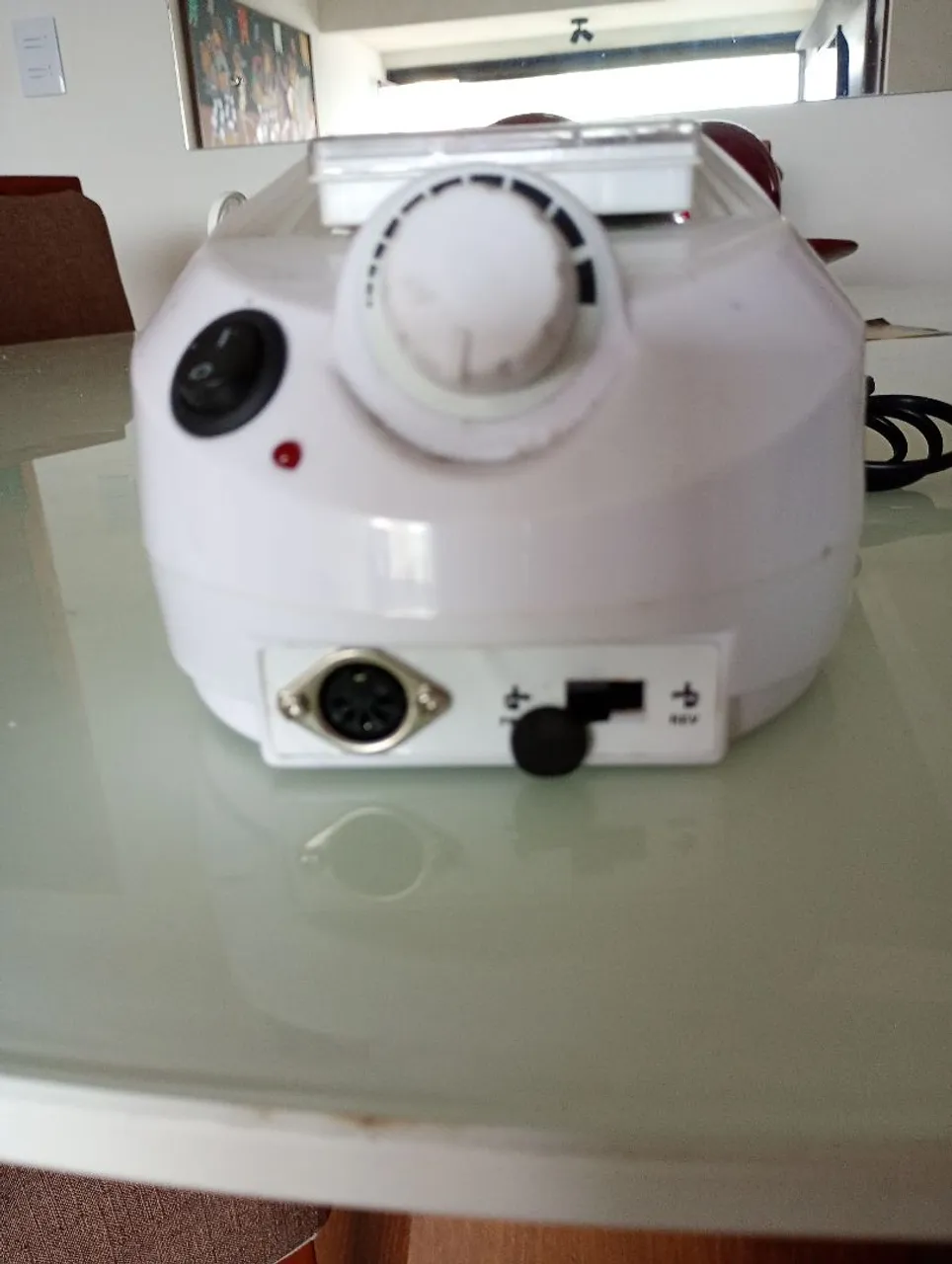 Motor para lixa de unha profissional e viseira em led para acabamentos (nova)