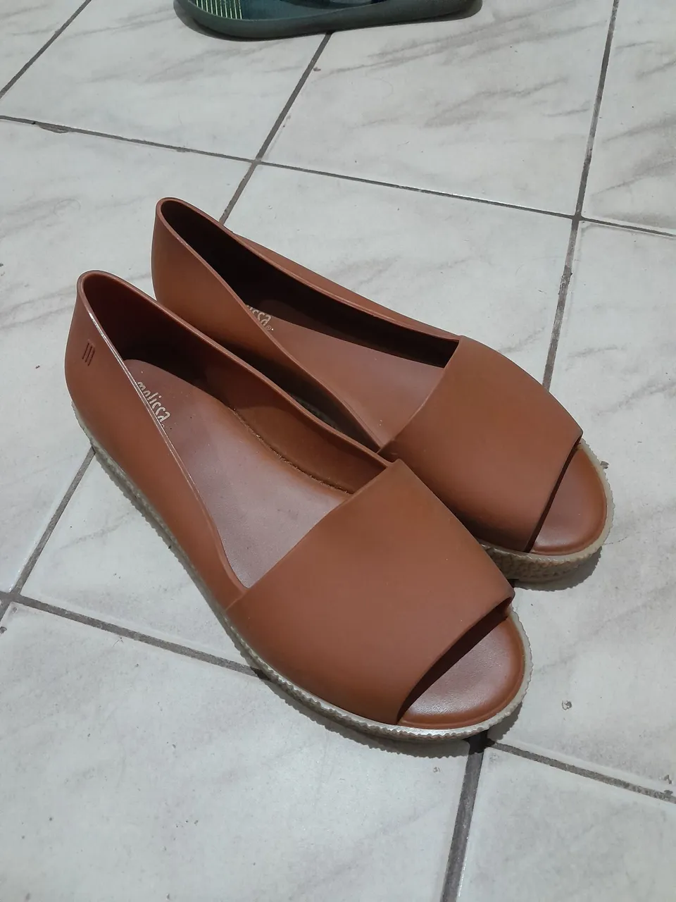 Sapatilha Melissa Open Toe Marrom