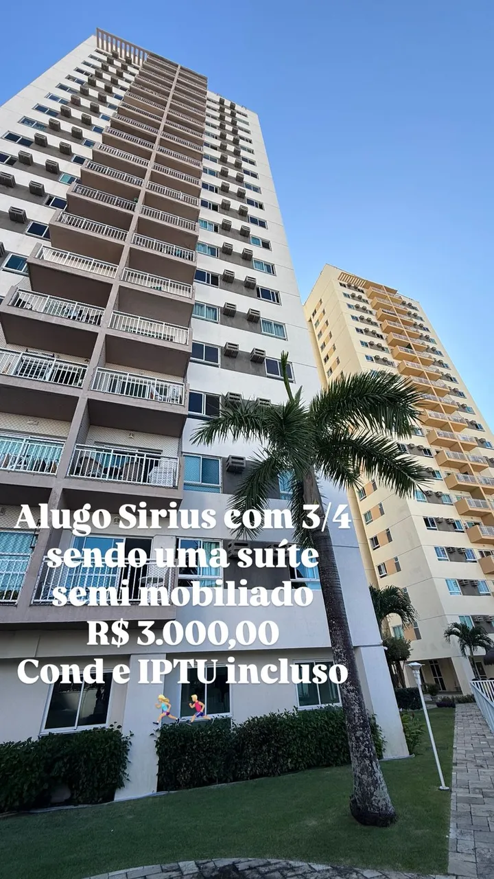 Residencial Sírius - Apartamento 3/4 Sendo 01 Suite - Nova Parnamirim - Av. Abel Cabral