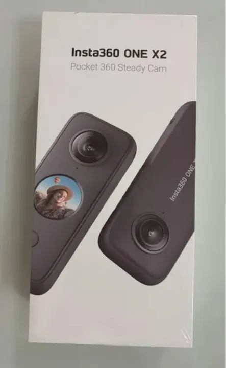 Insta 360 x2 completo c/ bastão e case d'agua
