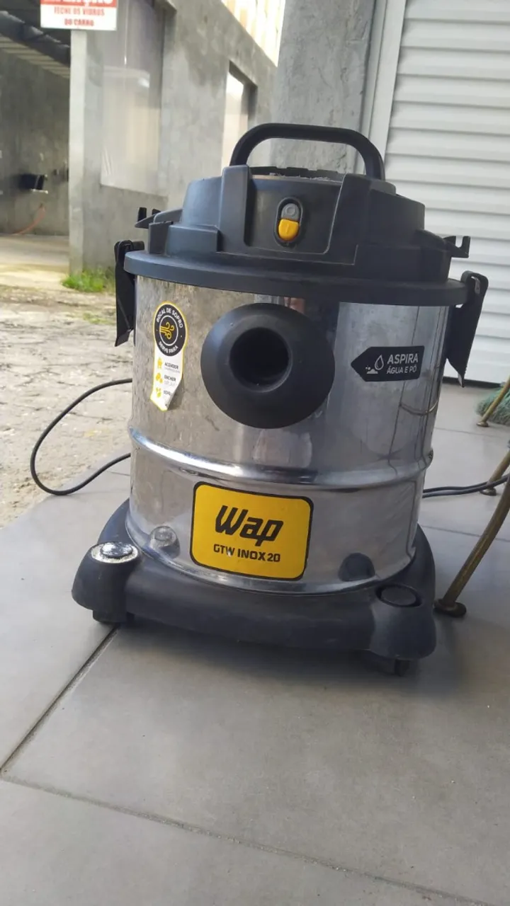 Aspirador WAP GTW Inox 20 - Pó e Água | Ótimo Estado
