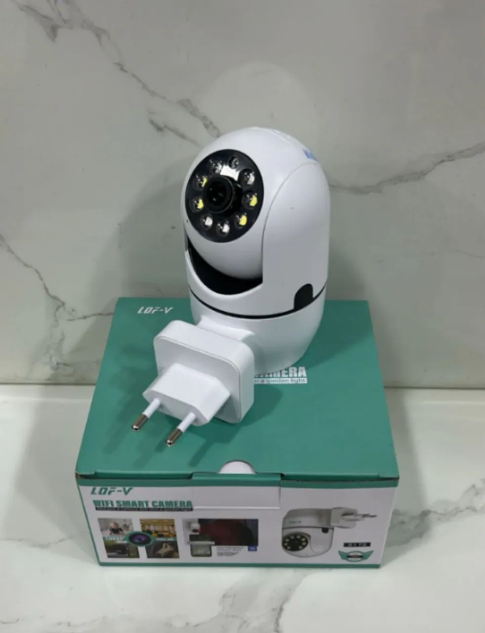 Câmera Wi-fi De Tomada Com Intercomunicador De Voz Alarme Visão Noturna etc