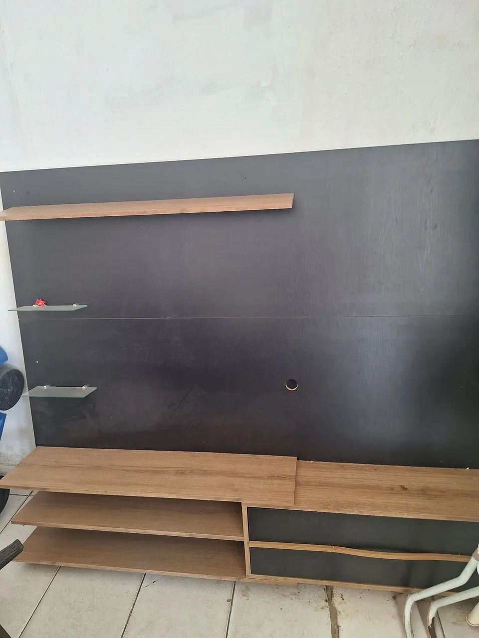 Painel para TV até 65 Polegadas com Porta e Prateleiras MP1064 - Foto 2