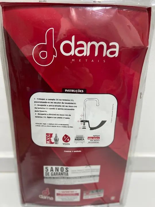 Torneira Easy Alta, nova, marca Dama - Foto 3