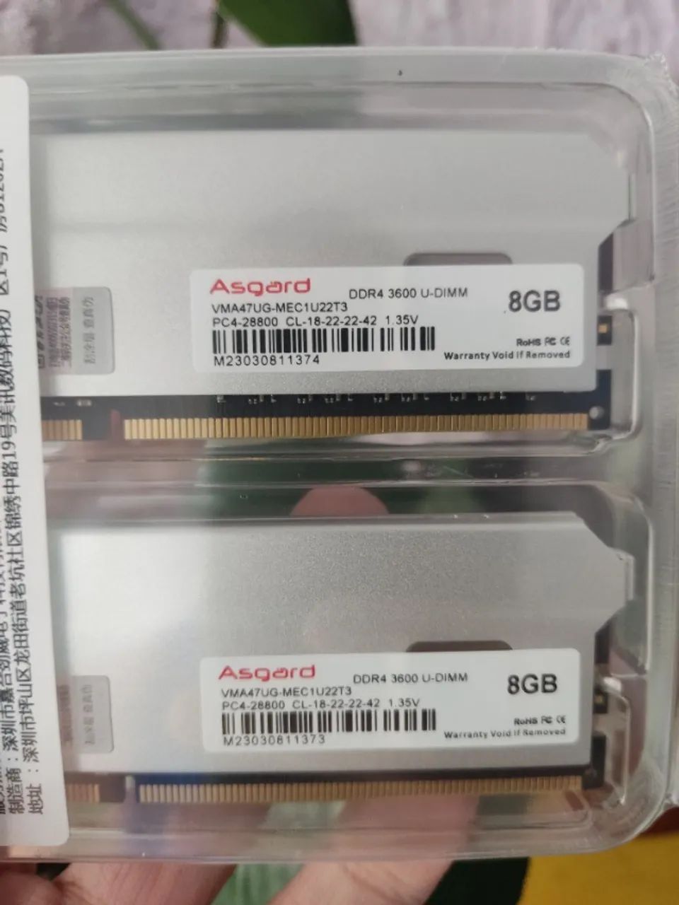 Asgard Freyr DDR4 3600MHz (2x8GB) 16GB Sealed Memory Kit64396502495618120