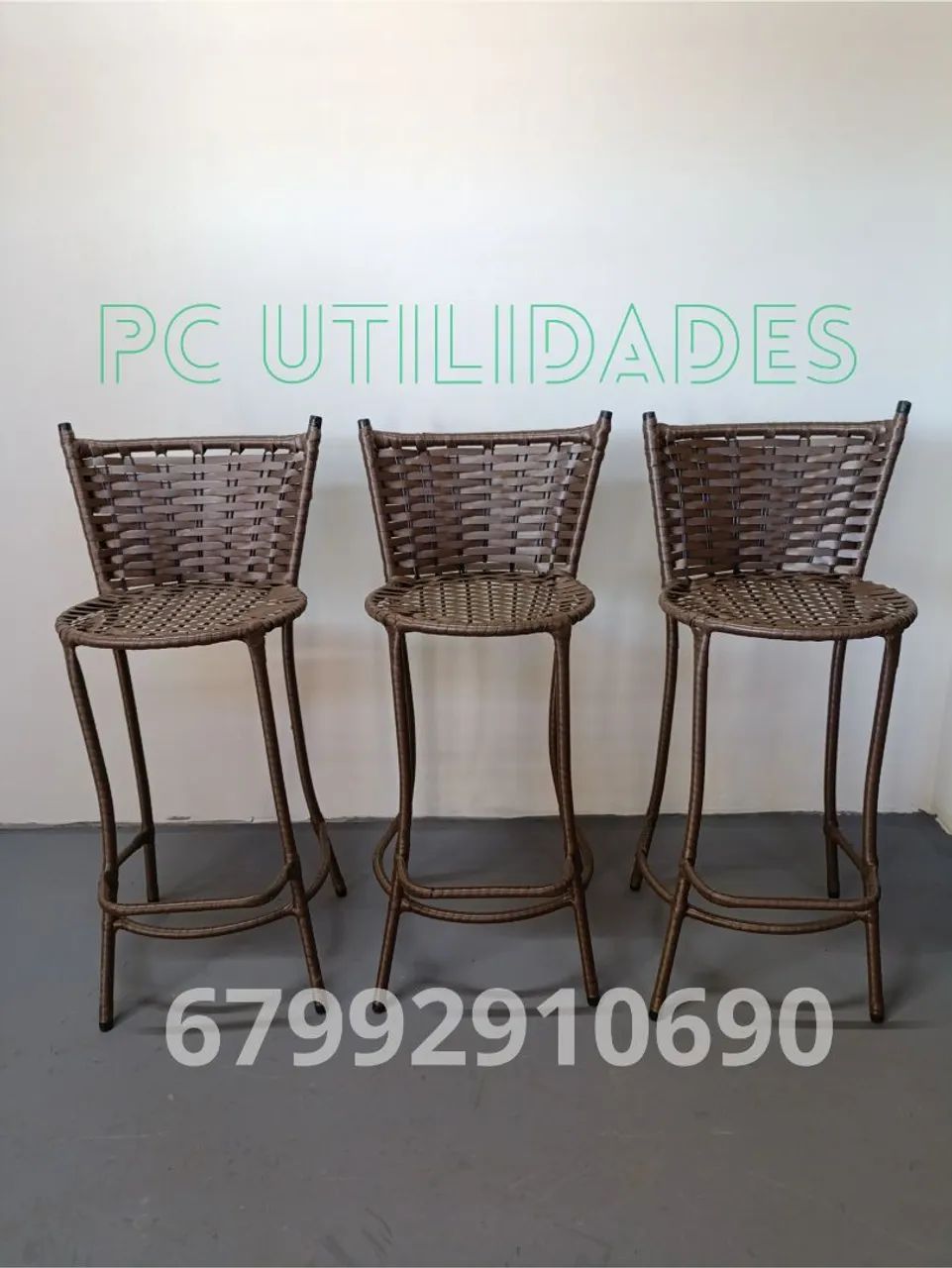 Banquetas alta em junco sintético  - Foto 2