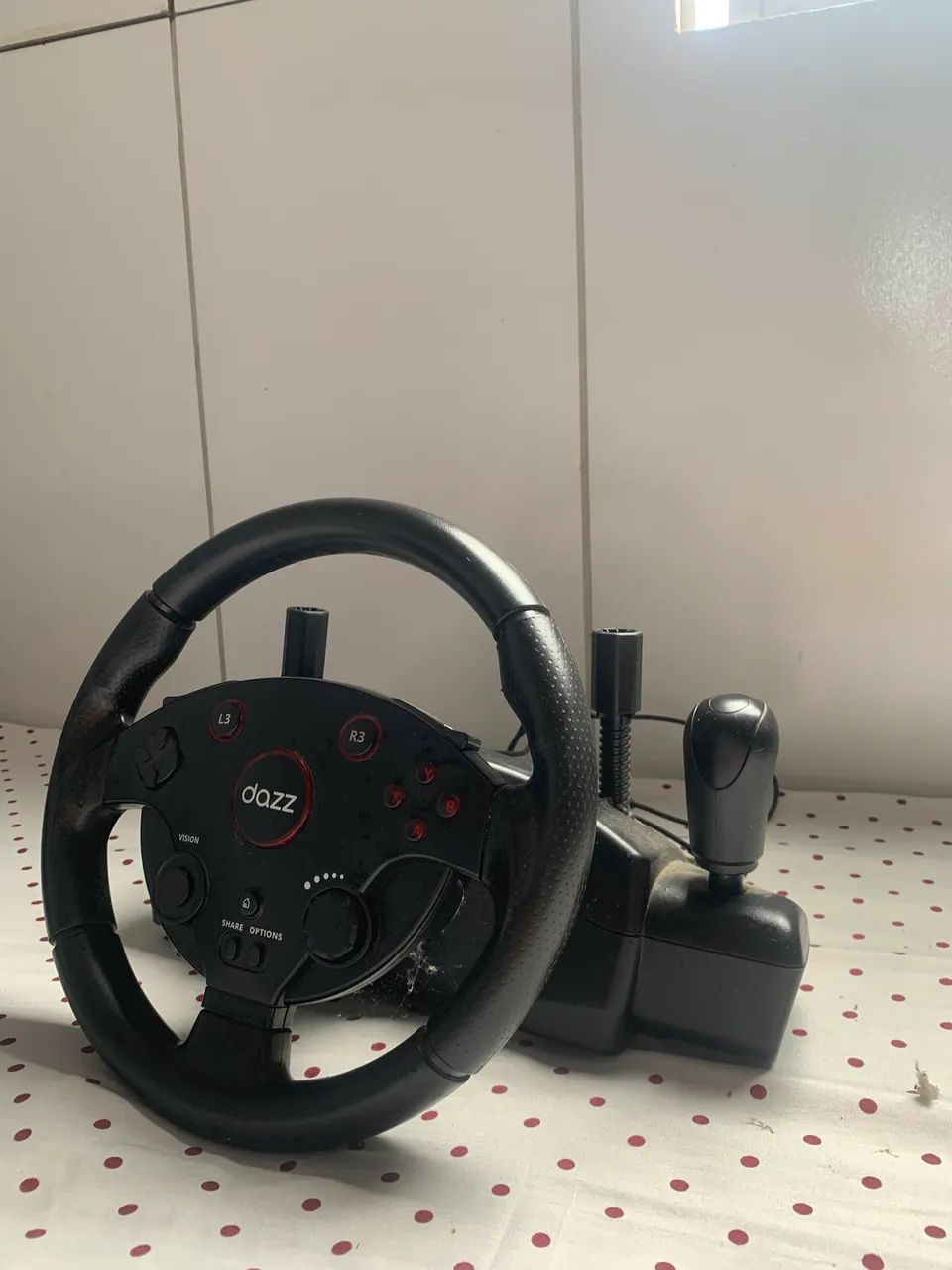 Volante Dazz Force Driving com Pedal - usado em excelente estado  - Foto 3