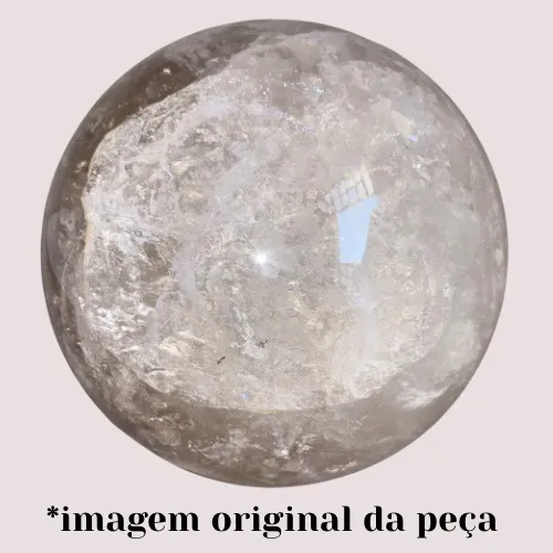 Bola Gigante Cristal Quartzo de Pedra Natural - 9,730 kg