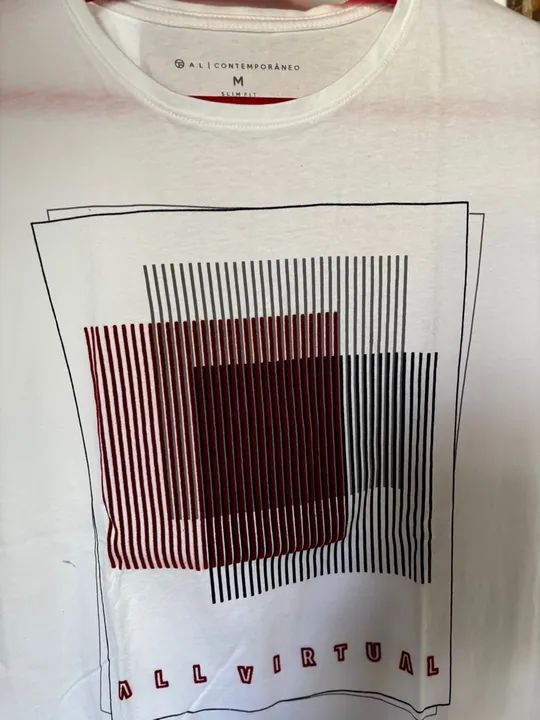 Camiseta All Virtual - M - Branca - Foto 3