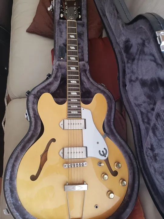 Epiphone Casino Natural COM CASE ORIGINAL - Instrumentos musicais
