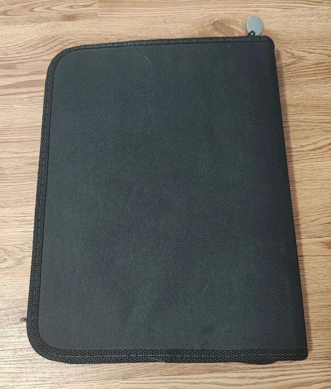 Fichário escolar/universitário ACP preto com zíper e alça.  - Foto 2