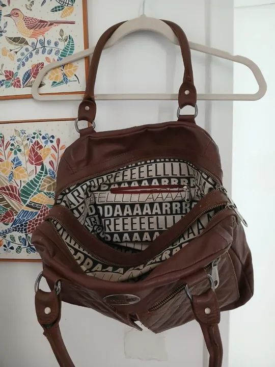 Bolsa andarella couro -Linda!