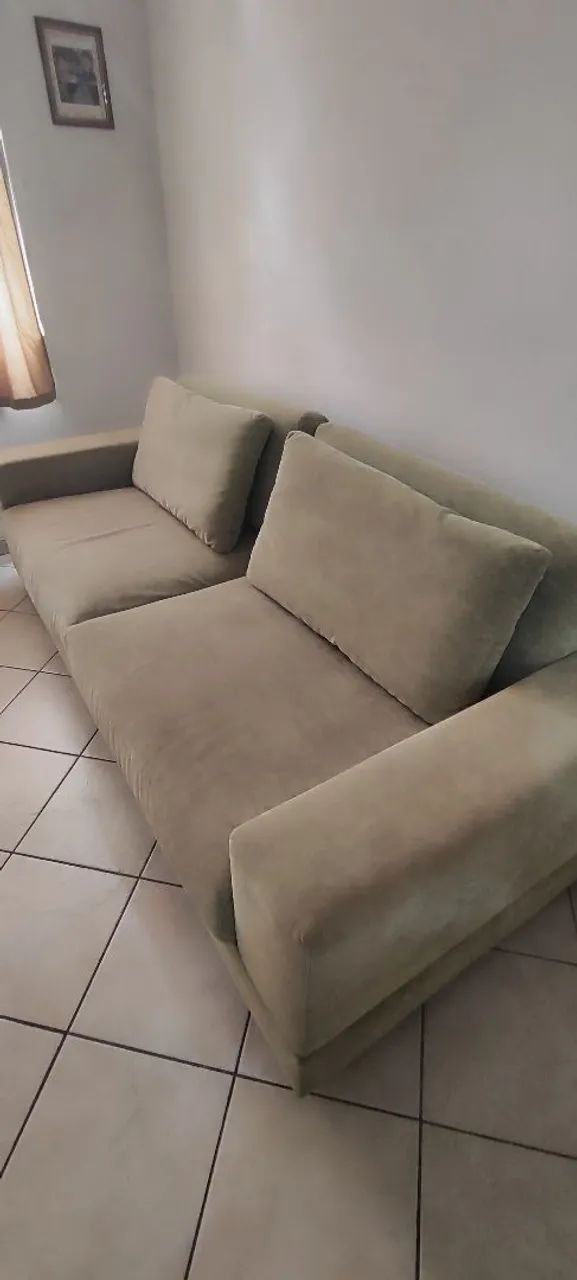 Sofá Brentwood Camurça 4 lugares 