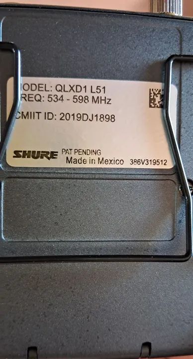 Transmissor para instrumentos Shure Qlxd4 frequência 534-598 MHZ - Foto 5