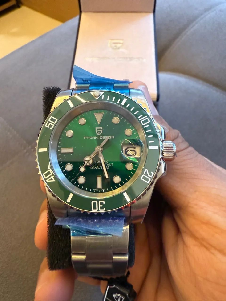 Relógio Pagani Design Submariner Hulk Automático PD-1661