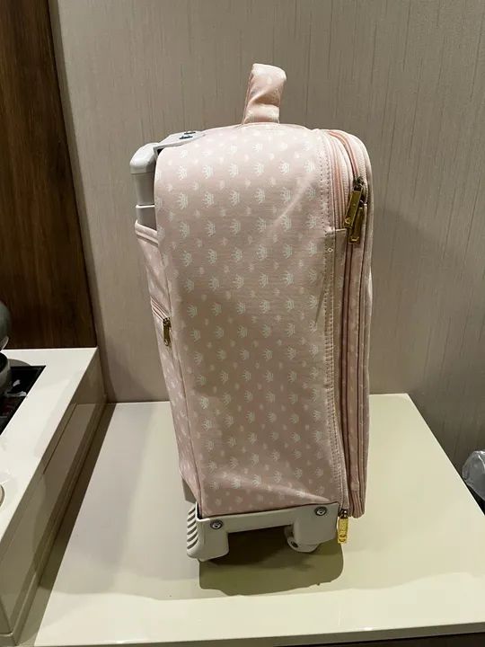 Mala de Viagem Rosa com Rodinhas Masterbag Baby - Foto 2