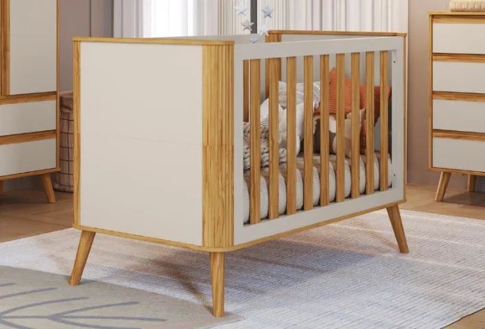 Berço Retro Evolution Theo 4x1, 100% MDF (Novo)