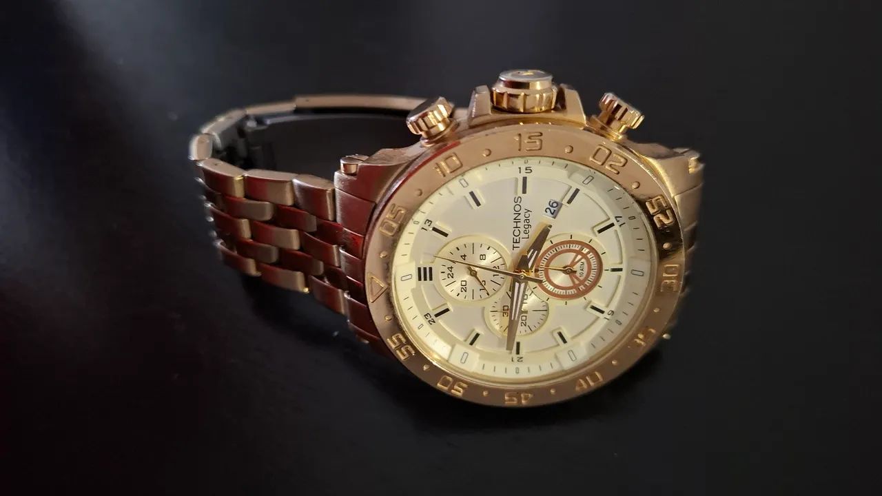 Relógio Technos Legacy Dourado Cronógrafo