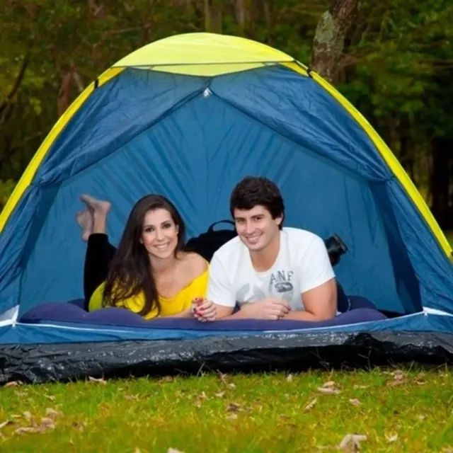 Barraca Camping Mor Para 2 Pessoas Azul - Foto 6