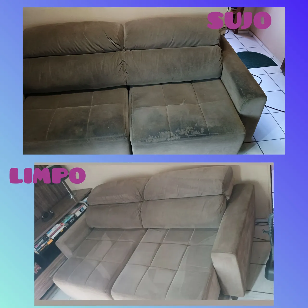 SOFÁ RETRÁTIL LIMPINHO E CHEIROSO!