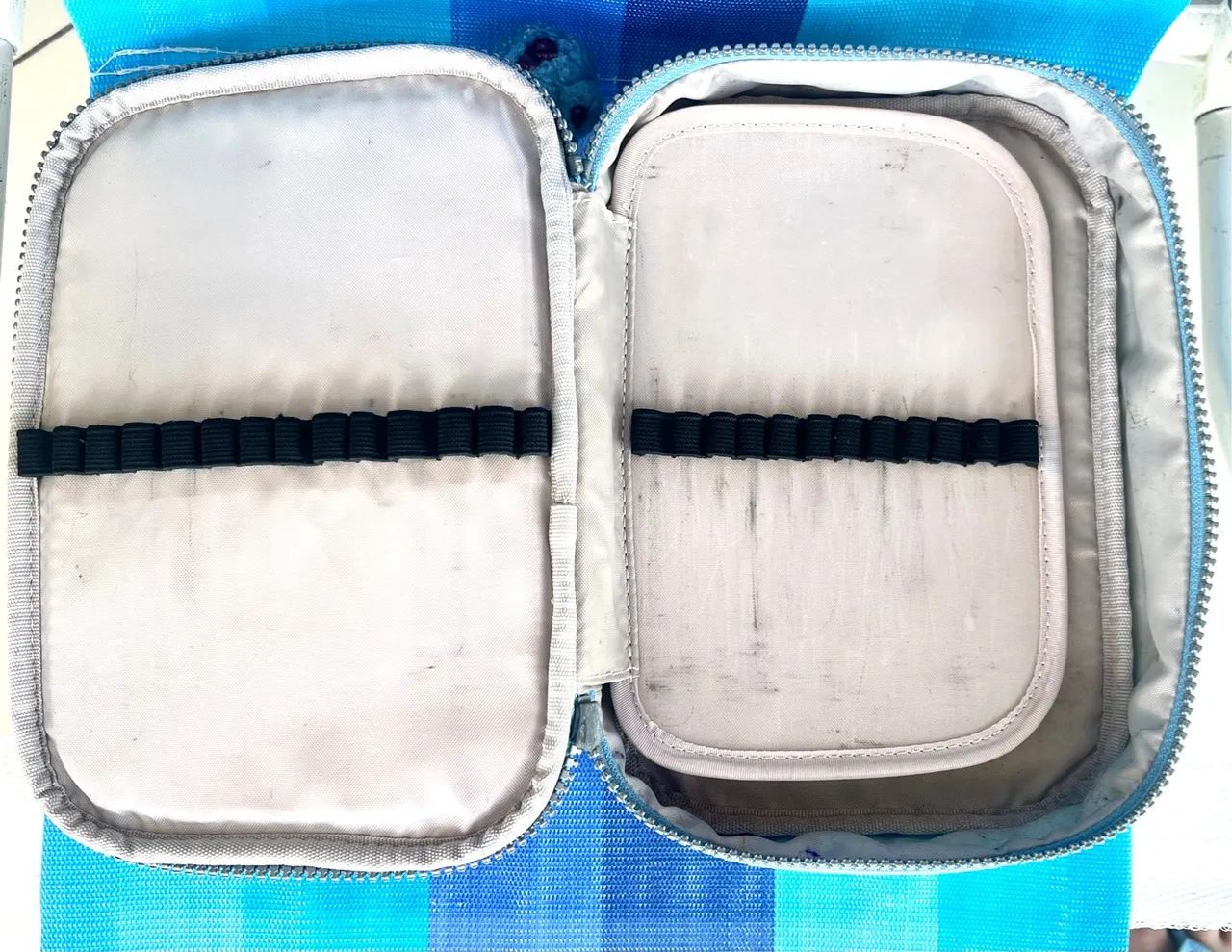 Estojo Kipling Azul Claro Original - Usado - Foto 3