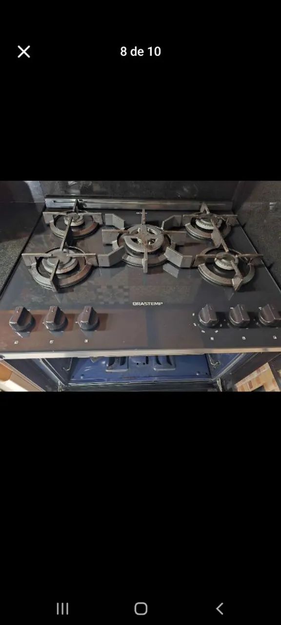 Fogão Brastemp 5 Bocas tampo de vidro - Foto 3