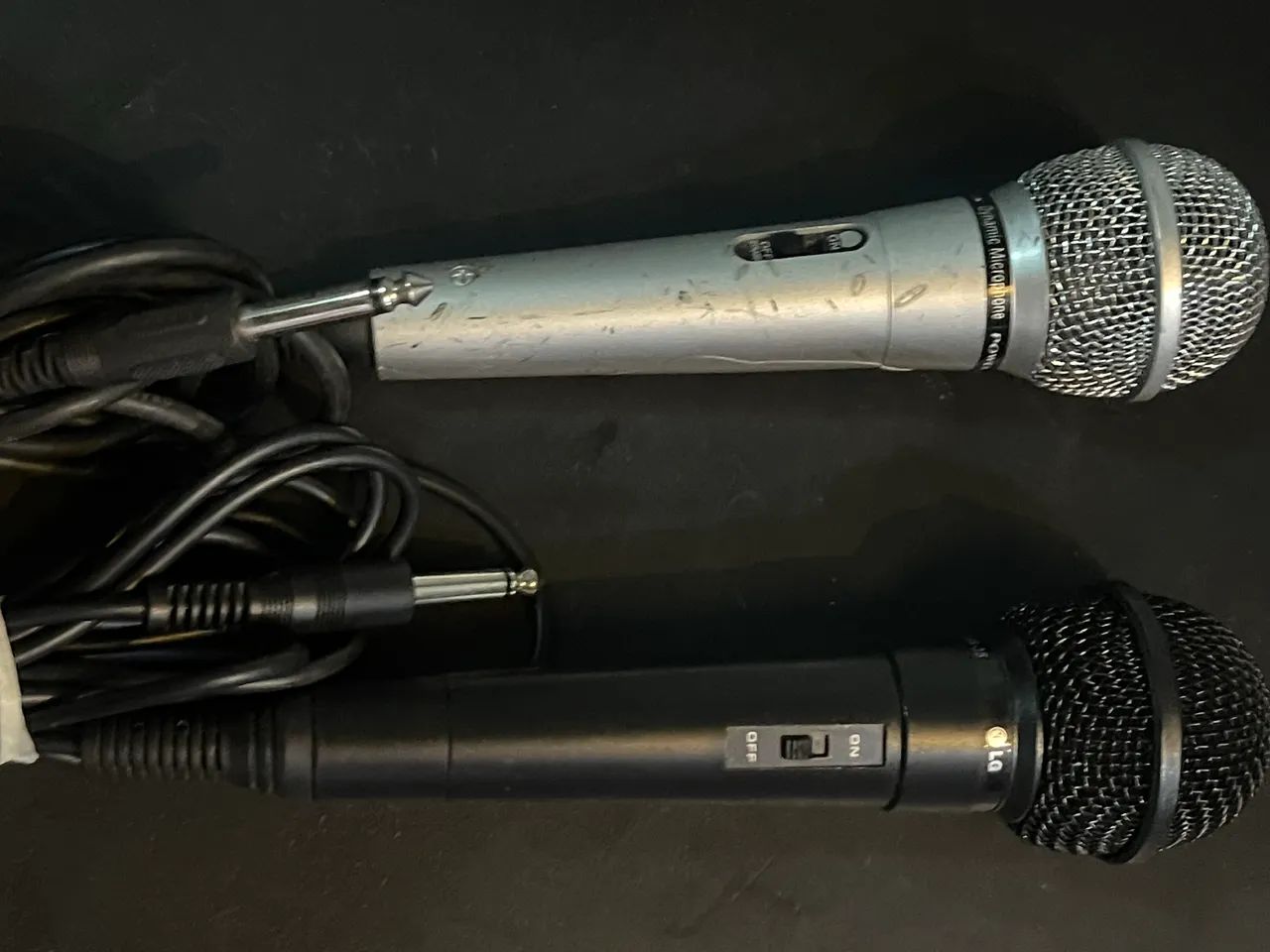 2 microfones para karaokê 64407620948097124