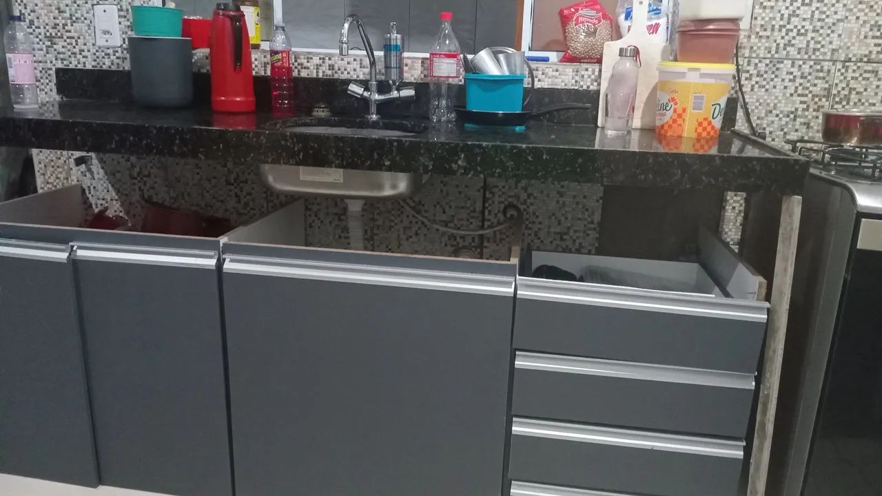 Armários de Cozinha - Novo - Cinza