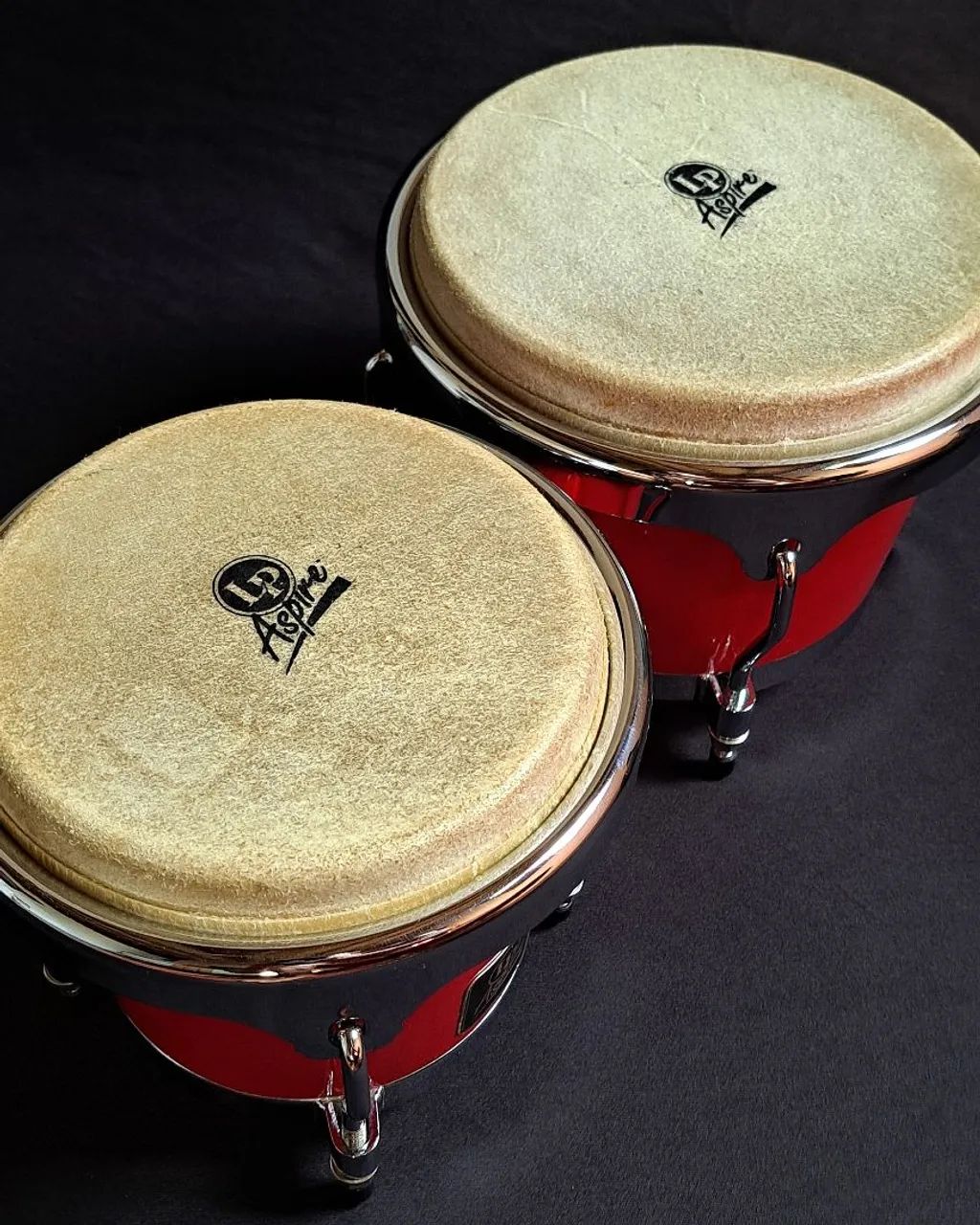 LP Aspire ボンゴ レッド ペア BONGÔ LP ASPIRE RARIDADE DA LINHA ASPIRE LP - Instrumentos